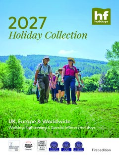 Hf Holidays Guided Walking & Activity 2026 Brochure
