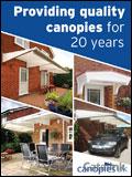 Canopies UK Catalogue cover from 28 September, 2009
