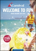 Carnival Cruises Brochure cover from 21 March, 2014
