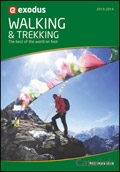 Exodus Walking & Trekking Brochure cover from 14 December, 2012