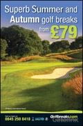 Golfbreaks.com Newsletter cover from 19 July, 2011