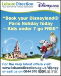 Disneyland Paris Holidays - Leisure Direction Newsletter cover from 07 August, 2014