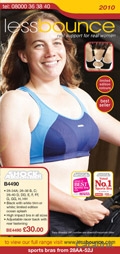 LessBounce Sports Bras Catalogue cover from 09 August, 2010