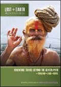 Lost Earth Adventures Brochure cover from 14 January, 2014