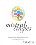 Mistral - Singles Holidays in Crete Brochure cover from 24 February, 2012
