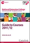 National Extension College Catalogue cover from 15 July, 2011
