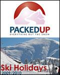 Packedup Ski Holidays Newsletter cover from 19 August, 2009