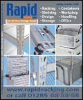 Rapid Racking Catalogue cover from 12 June, 2008