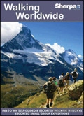 Sherpa Expeditions Walking Worldwide Brochure cover from 15 February, 2012