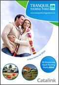 Tranquil Touring Parks Brochure cover from 29 August, 2014
