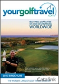 YourGolfTravel.com Brochure cover from 01 May, 2013