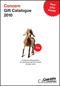 Concern Worldwide Gifts Catalogue cover from 10 May, 2010