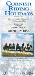 Cornish Riding Holidays Brochure cover from 14 September, 2006