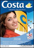Costa Cruising Italian Style Brochure cover from 18 September, 2008