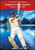 England Cricket Tour to New Zealand Brochure cover from 28 November, 2007