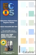 ECOS Organic Paints Catalogue cover from 01 July, 2010