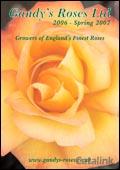 Gandys Roses Catalogue cover from 26 September, 2006