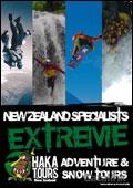 Haka Tours NZ Adventures 18 - 40 Brochure cover from 23 June, 2008