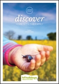 HF Holidays Family Holidays Brochure cover from 15 August, 2018