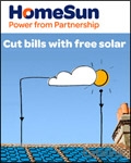Homesun free solar power cover from 20 October, 2011