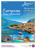 Just Go! Holidays European Collection Brochure cover from 01 October, 2024 Just Go! Holidays European Collection Brochure cover from 01 October, 2024
