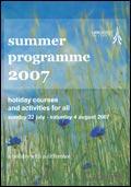 Lancaster University Summer Programme Catalogue cover from 20 April, 2007