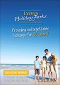 Lyons Holiday Parks Brochure cover from 17 November, 2014