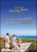Lyons Holiday Parks Brochure cover from 21 January, 2014