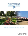 Richardsons Norfolk Holiday Village Brochure cover from 27 July, 2016