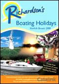 Richardsons Boating Holidays Brochure cover from 13 December, 2007