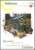 Robinsons Aluminium Greenhouses Catalogue cover from 13 May, 2005