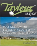 Tayleur Mayde Golf Tours Brochure cover from 14 August, 2012