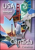 Travelpack - USA and Canada Brochure cover from 10 March, 2014