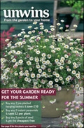 Unwins Seeds & Flowers Catalogue cover from 19 June, 2017