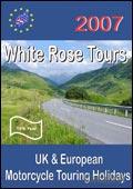White Rose Motorcycle Tours Brochure cover from 20 November, 2006