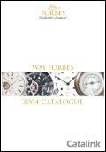 Wm Forbes Clockmakers Catalogue cover from 04 August, 2004