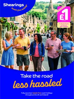 Shearings UK Coach Holidays Brochure cover