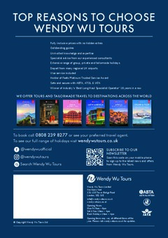 Wendy Wu Tours Japan Brochure