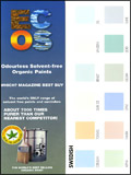 ECOS Organic Paints Catalogue cover